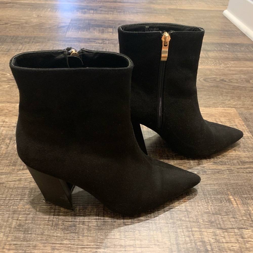 JustFab Black Booties
